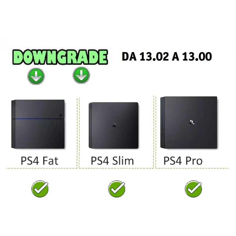 Downgrade Revert PS4 Playstation 4 da firmware 13.02 a 13.00 per Modifica Goldhen