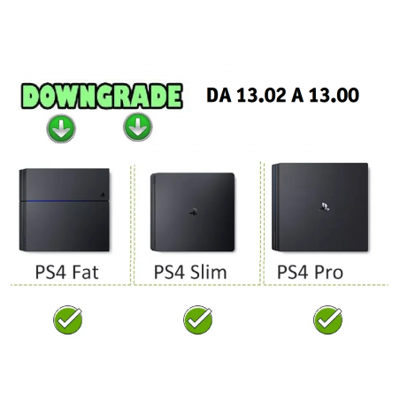 Downgrade Revert PS4 Playstation 4 da firmware 13.02 a 13.00 per Modifica Goldhen